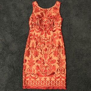 Ruby red party dress